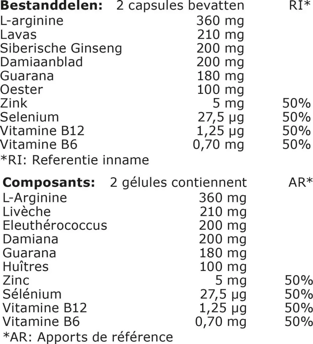 Fytostar Vivirex Libido Capsules 60 Stuks