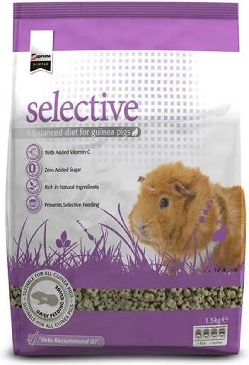 Supreme Selective Science Guinea Pigvoer 3kg