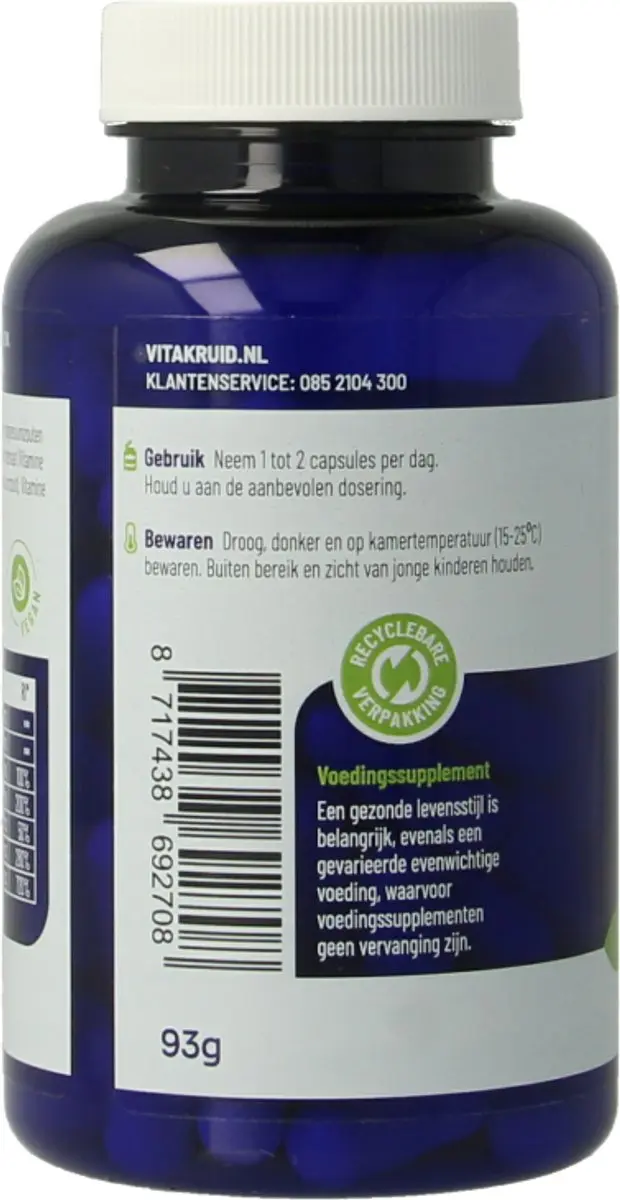 Vitakruid Choline Complex 90 Vegetarische Capsules - afbeelding 2 van 6