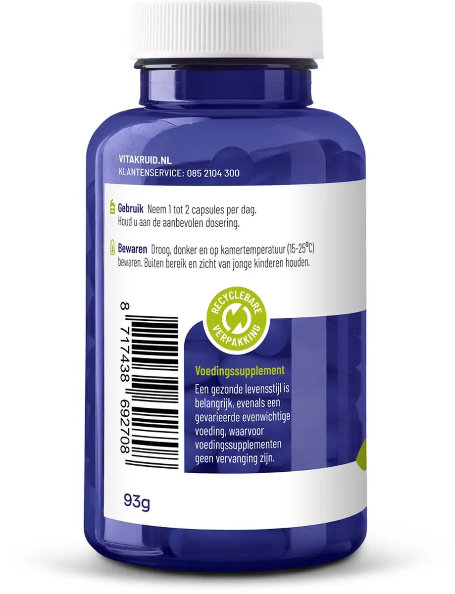 Vitakruid Choline Complex 90 Vegetarische Capsules - afbeelding 6 van 6