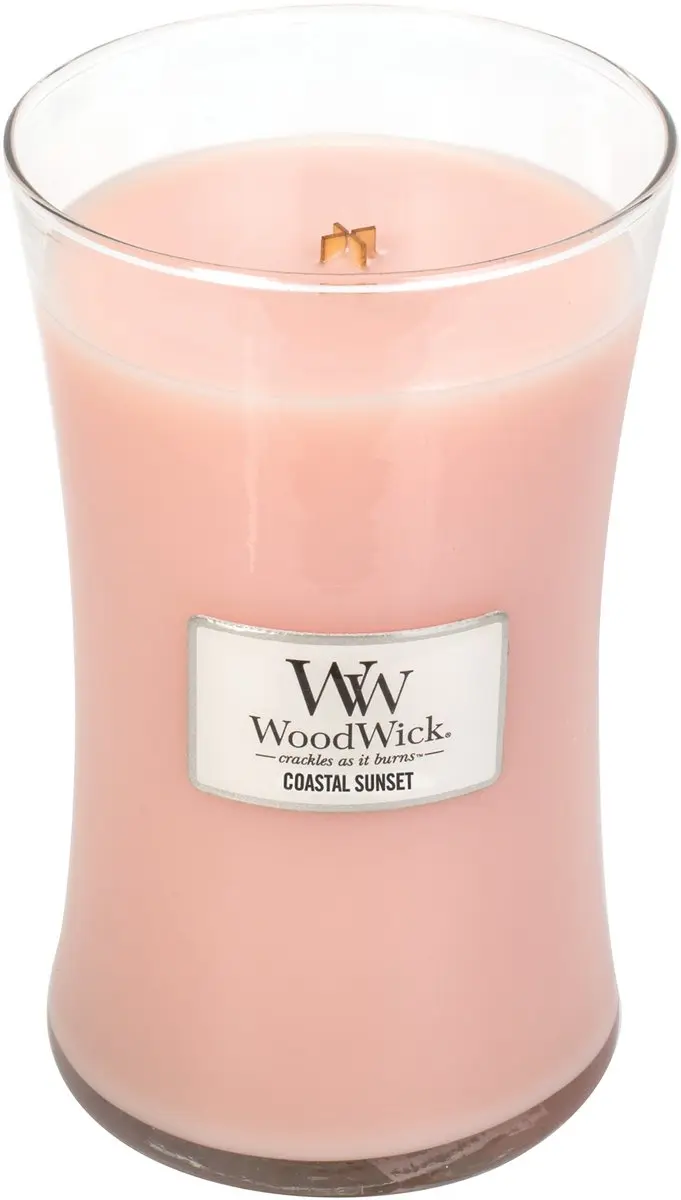 Woodwick Hourglass Geurkaars Coastal Sunset - 130 Branduren - afbeelding 3 van 5