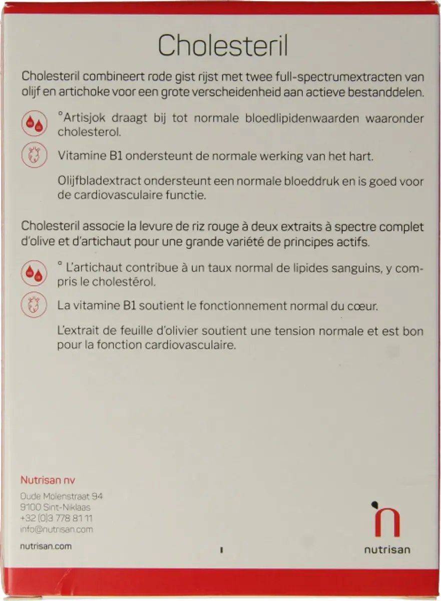 Nutrisan Cholesteril 120 Tabletten