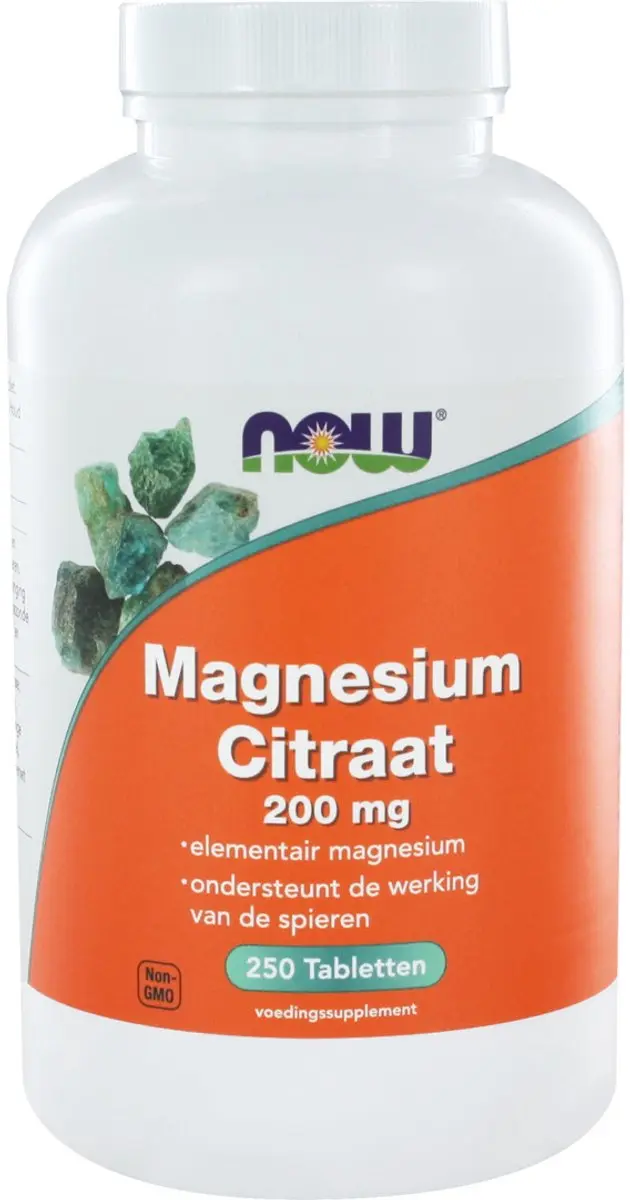 Now Foods Magnesium Citraat 250 tabletten