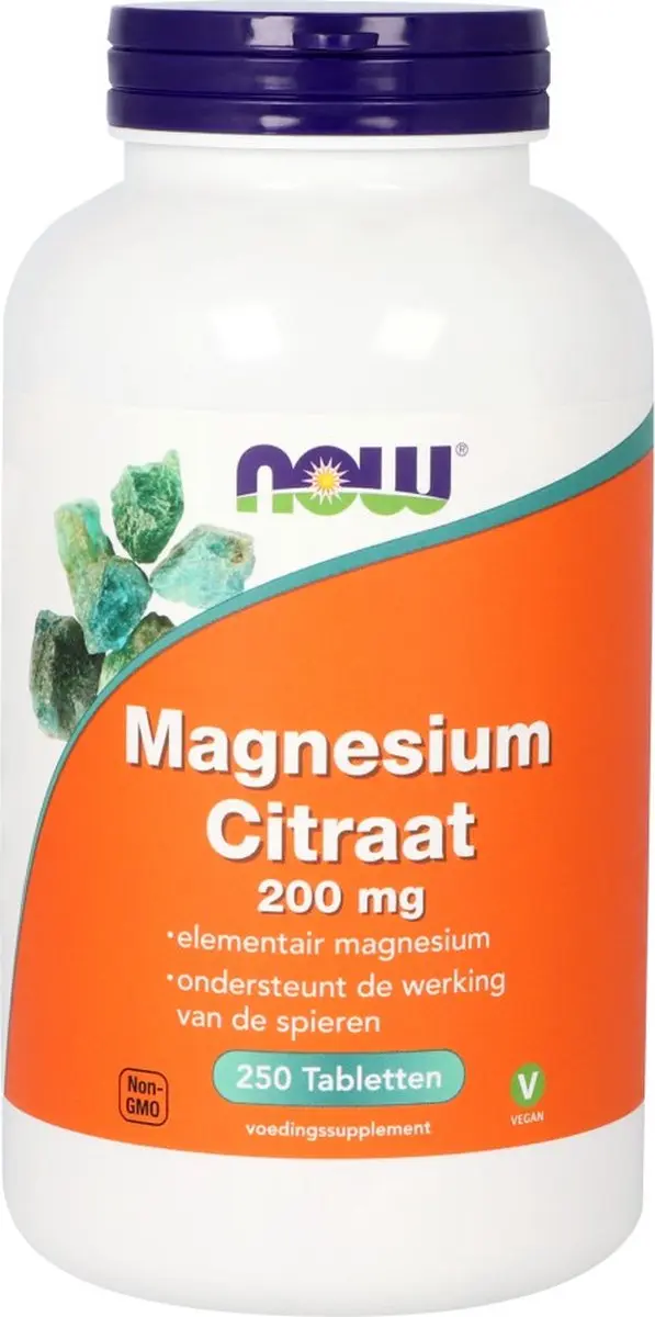 Now Foods Magnesium Citraat 250 tabletten