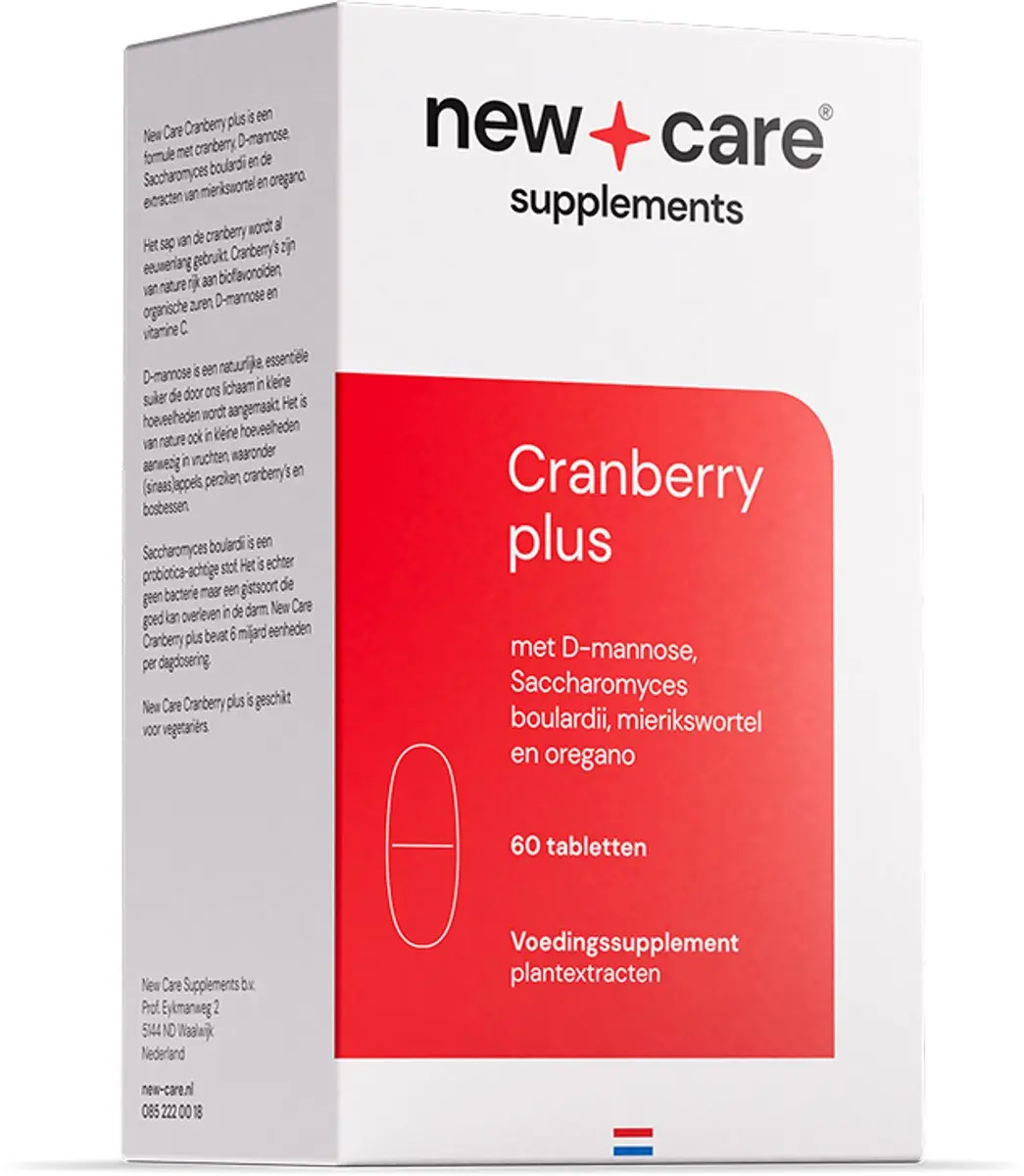 New Care Cranberry plus D-mannose 60 tabletten