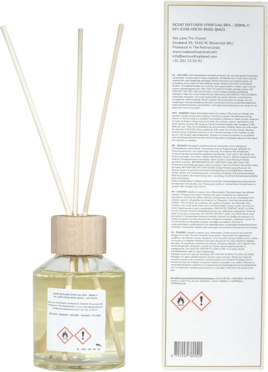We Love The Planet Scent Diffuser 250ml - afbeelding 2 van 6