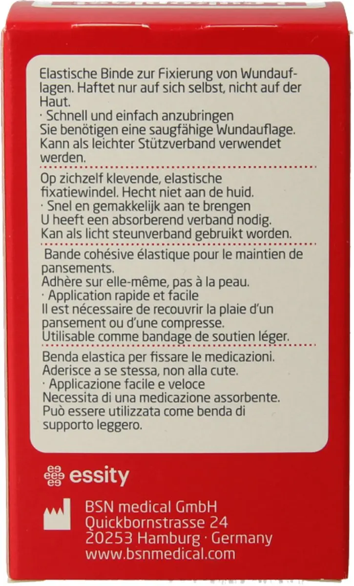 Leukoplast Elastomull Fixatiewindsel 4x8cm - Wit - afbeelding 3 van 6