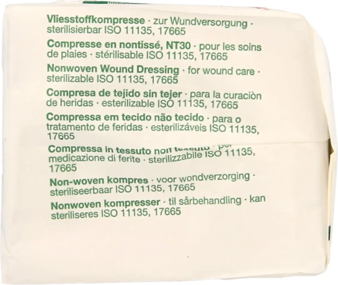 Lohmann & Rauscher Vliwasoft Vlieskompres 10x10cm - 4-laags - 100 Stuks - afbeelding 3 van 6