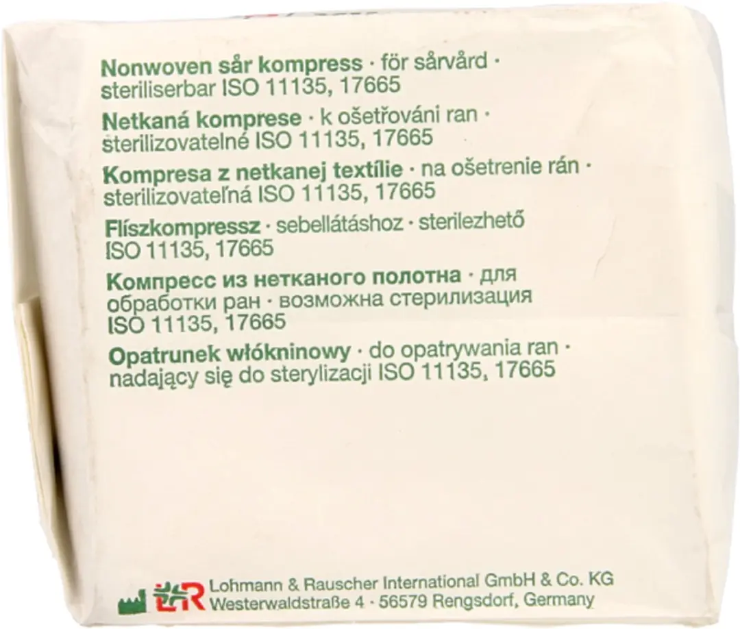 Lohmann & Rauscher Vliwasoft Vlieskompres 10x10cm - 4-laags - 100 Stuks - afbeelding 2 van 6