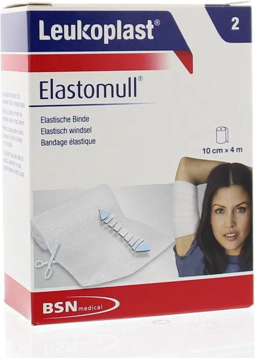 Leukoplast Elastomull Elastische Bandage 4m x 10cm - 2 Stuks - afbeelding 6 van 6