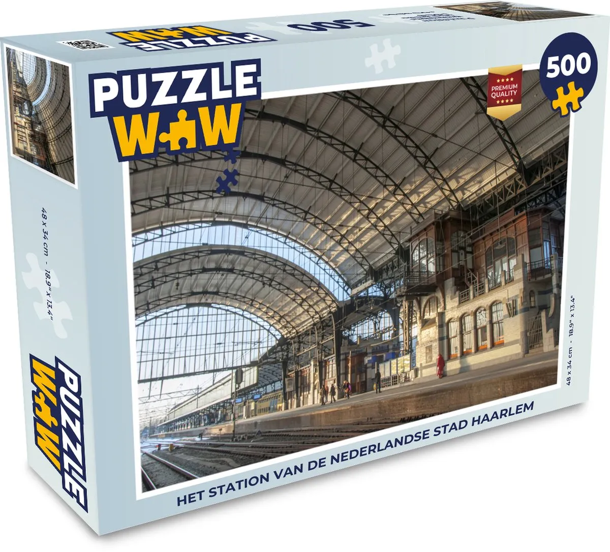 PuzzleWow Haarlem Legpuzzel 500 Stuks - Multicolor