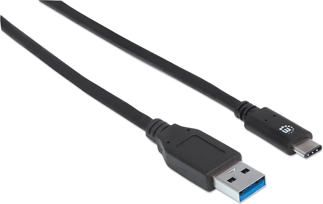 Manhattan 353373 USB-kabel USB-A naar USB-C 1m - Zwart - afbeelding 3 van 6