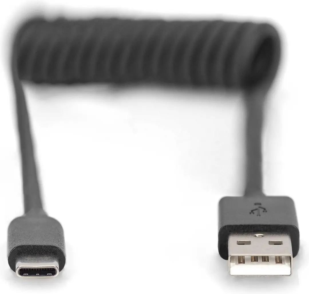 Digitus USB 2.0 USB-A naar USB-C Kabel 1m - Zwart - afbeelding 3 van 5