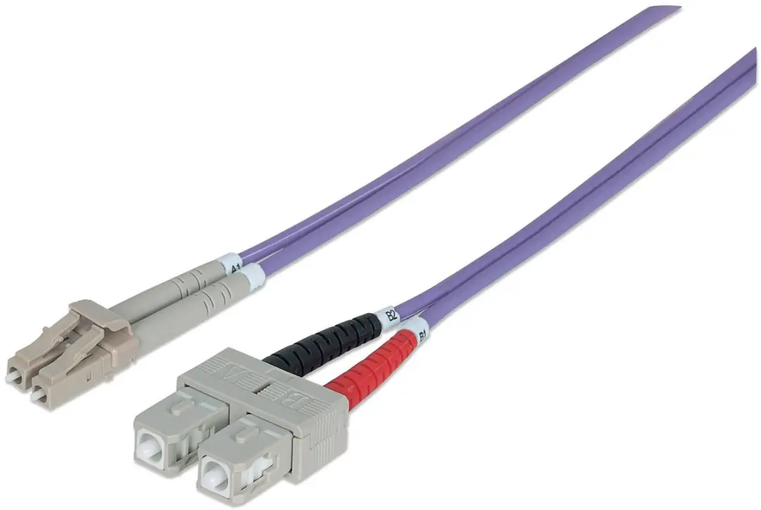 Intellinet 750936 Glasvezelkabel LC-SC OM4