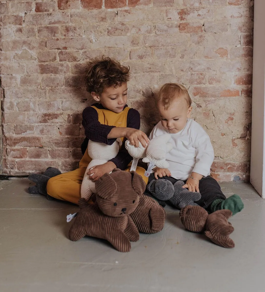 Nijntje Corduroy Snuffie Knuffel - 30cm - Bruin