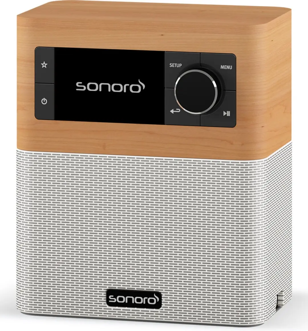 Sonoro STREAM SO-4110-101-MW Internet Radio - Esdoorn/Wit - afbeelding 3 van 5