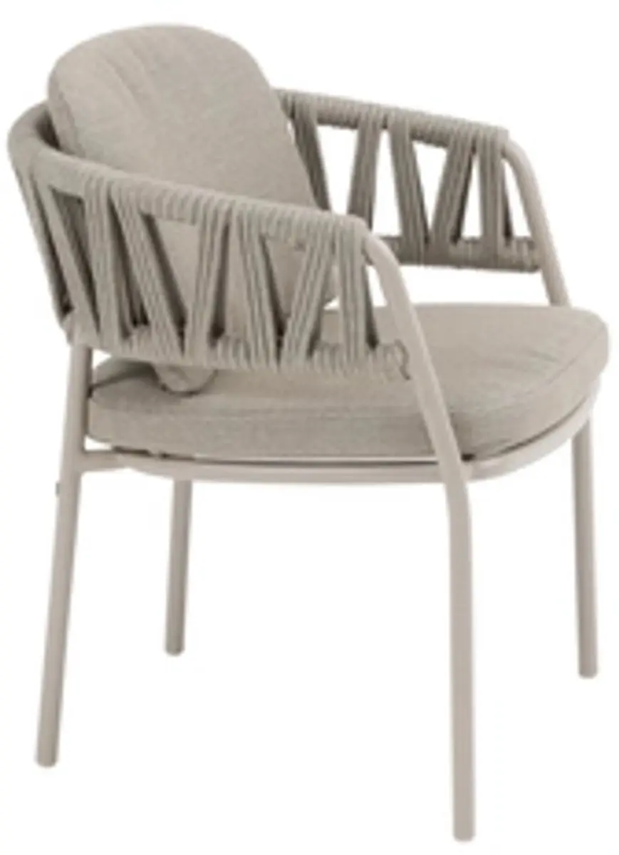 4 Seasons Outdoor Calma Dining Tuinstoel - Taupe/Zand - afbeelding 5 van 5