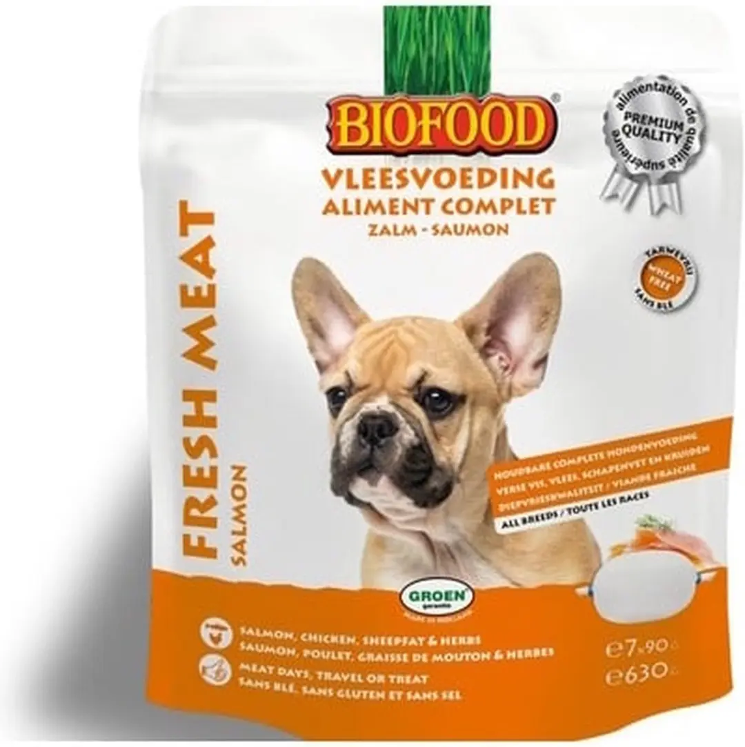 BF Petfood Biofood Zalm Vleesvoeding 7x630g