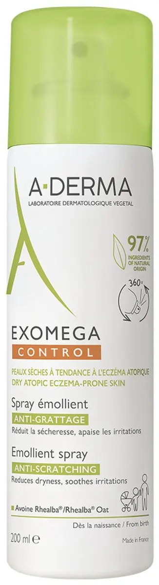 Anti Roodheid Spray A-Derma Exomega Control 200 ml