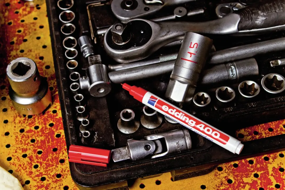 edding 400 Permanent Marker - Zwart - afbeelding 2 van 6