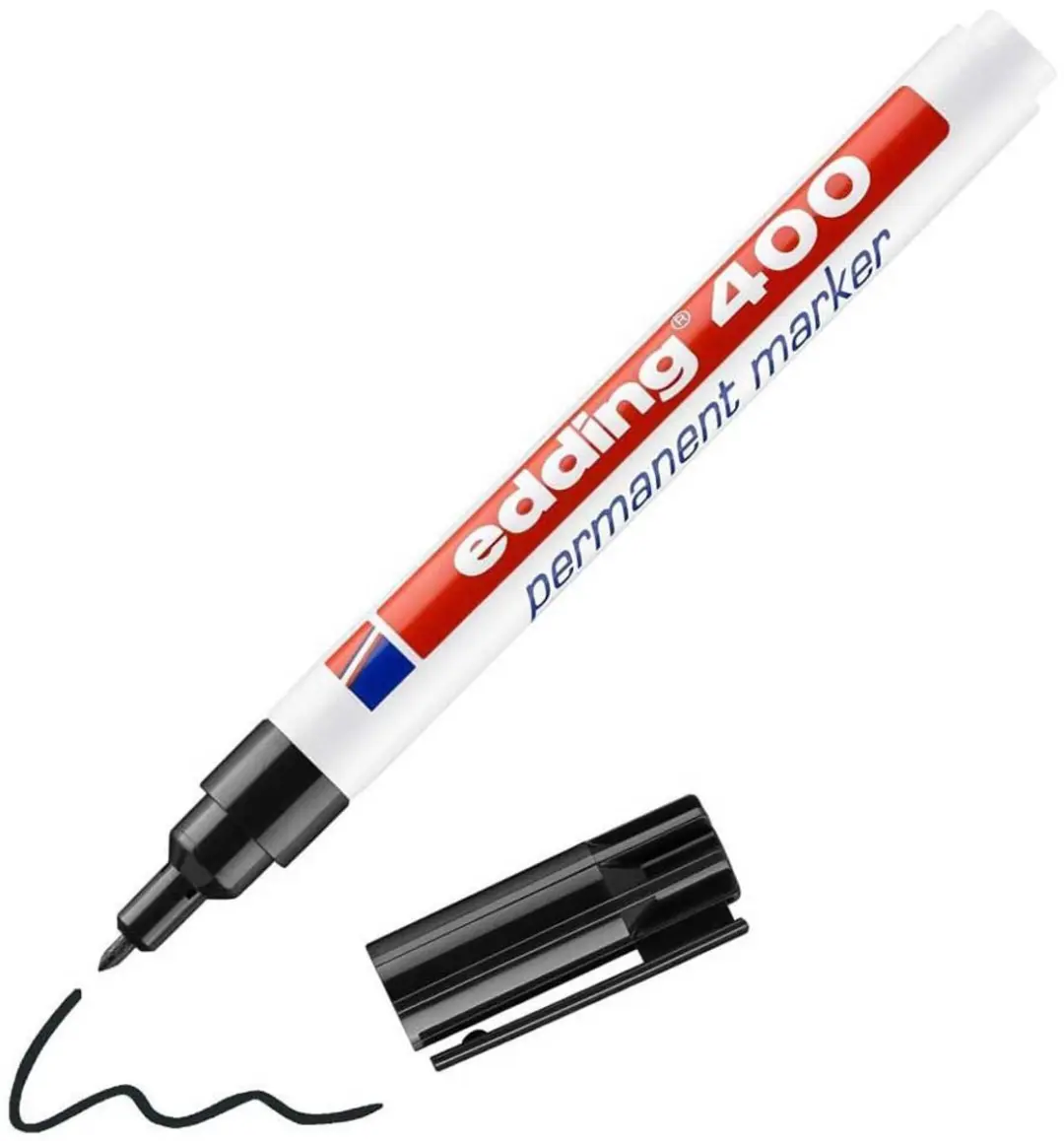 edding 400 Permanent Marker - Zwart - afbeelding 4 van 6