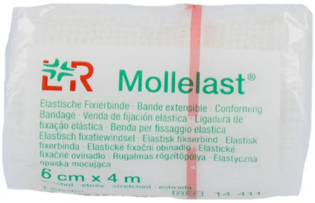 Lohmann & Rauscher Mollelast Windsel 4m x 6cm - Wit - afbeelding 5 van 6