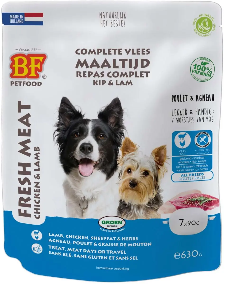 BF Petfood Biofood Vleesvoeding Lam Natvoer 800g