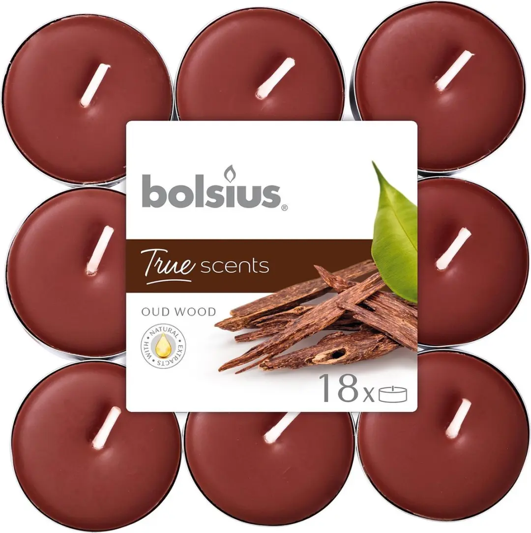 Bolsius True Scents Geurtheelichten Oud Wood - 18 Stuks - afbeelding 4 van 6