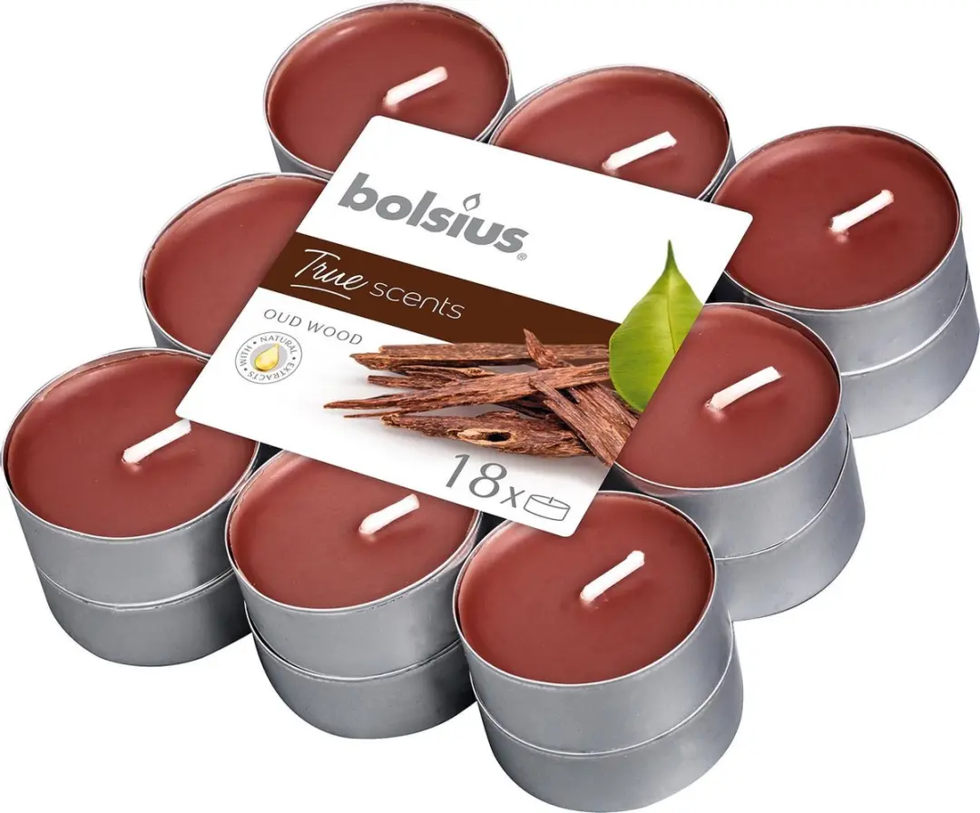 Bolsius True Scents Geurtheelichten Oud Wood