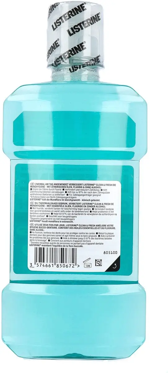Listerine Mondwater Clean & Fresh 500ml
