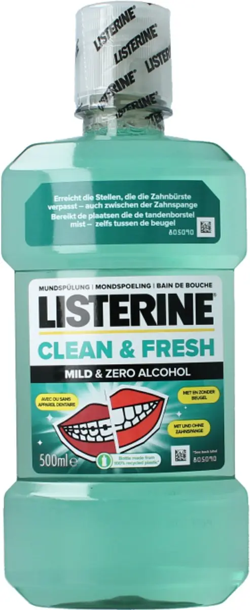 Listerine Mondwater Clean & Fresh 500ml