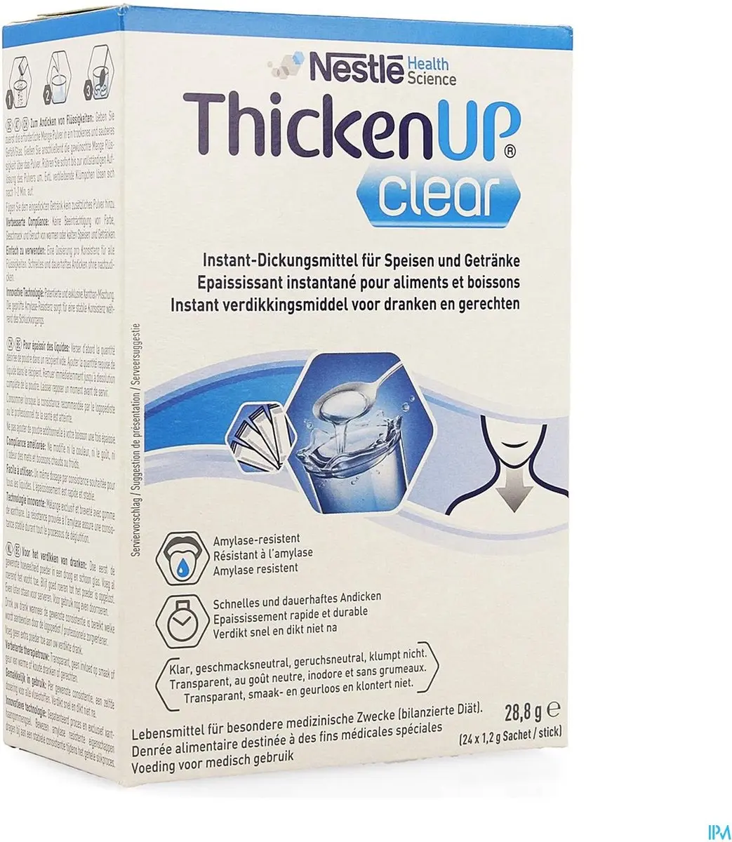 Nestlé Resource Thicken Up Clear Stick 24x1.2g