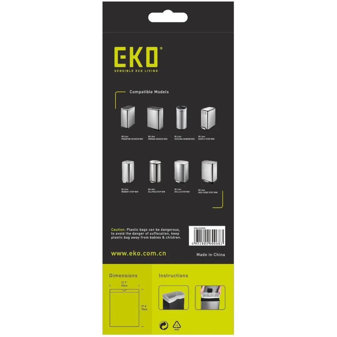 EKO Afvalzakken Type E 35L - 12 Stuks Wit - afbeelding 3 van 6