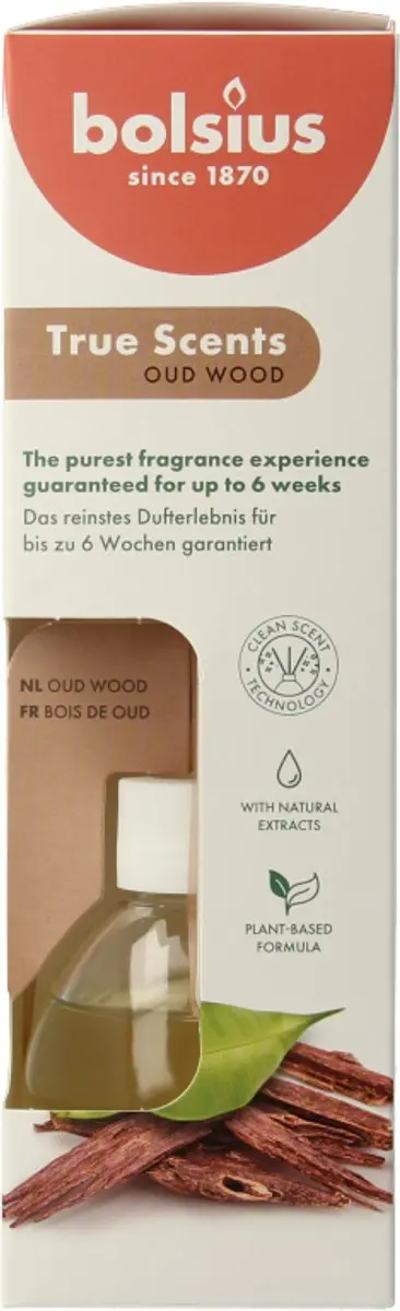 Bolsius True Scents Geurstokjes Oud Wood 60ml - afbeelding 5 van 6