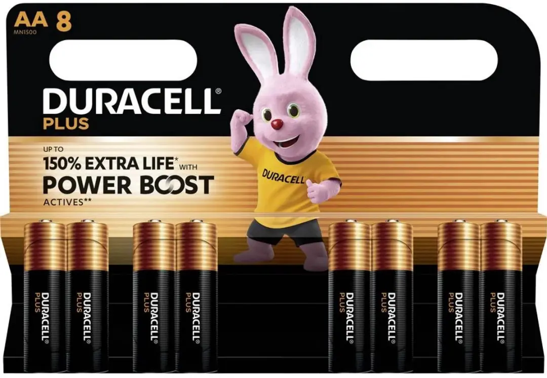 Duracell Alkaline AA Batterijen - 8 Stuks