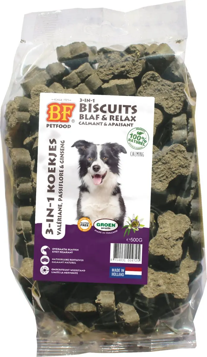 BF Petfood 3-in-1 Koekjes Hondensnacks Kruiden 500g