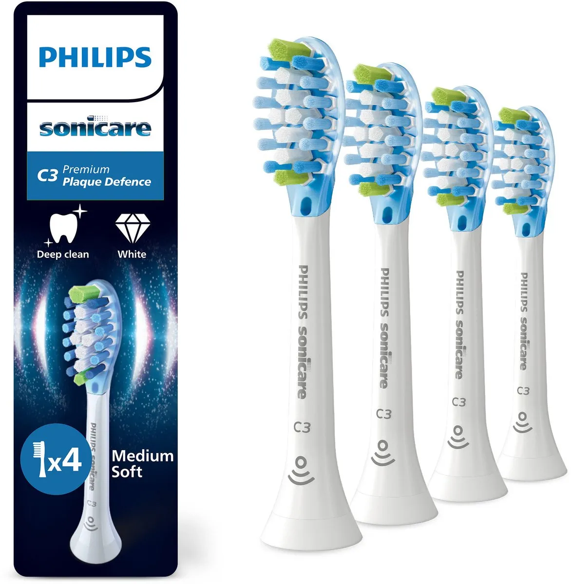 Philips Sonicare C3 HX9044/87 Opzetborstels - 4 Stuks