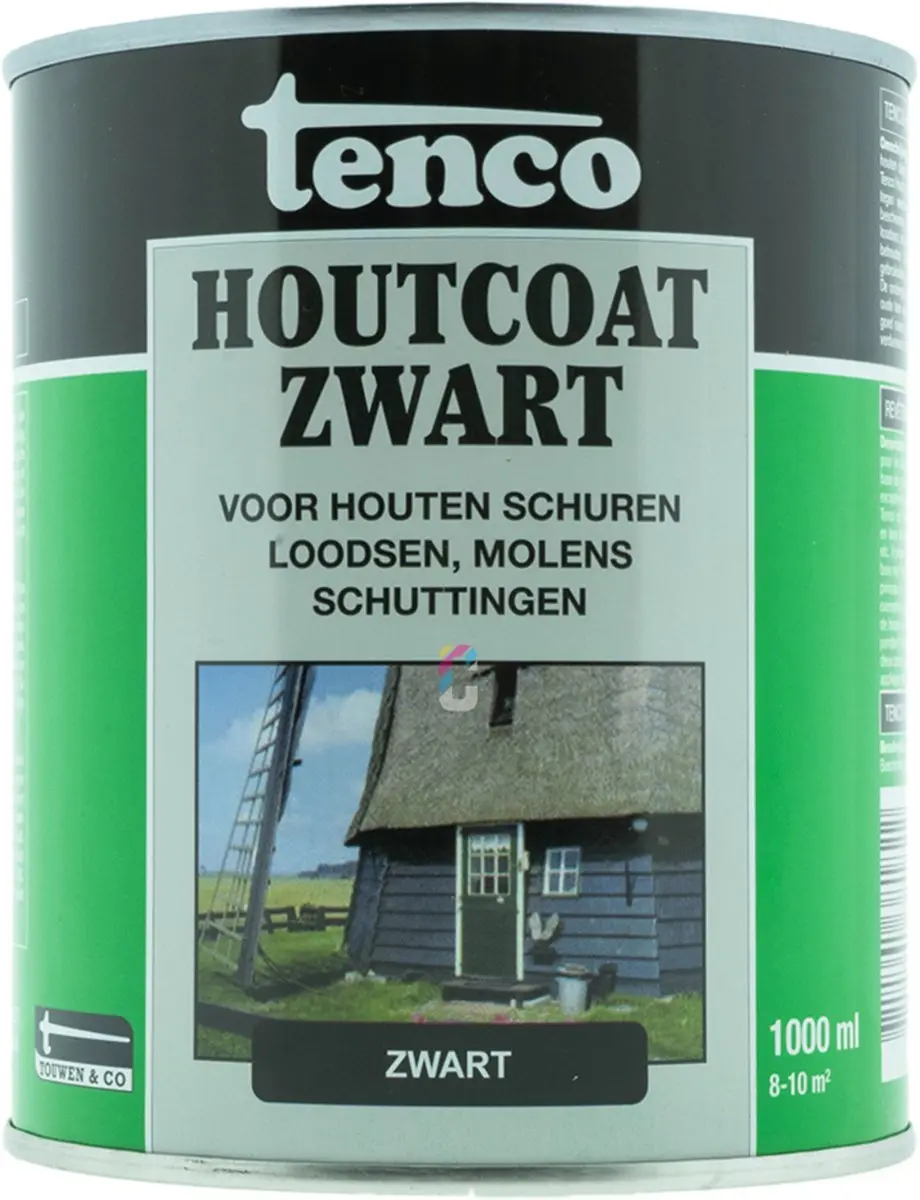 Tenco Houtcoating Zwart 1L