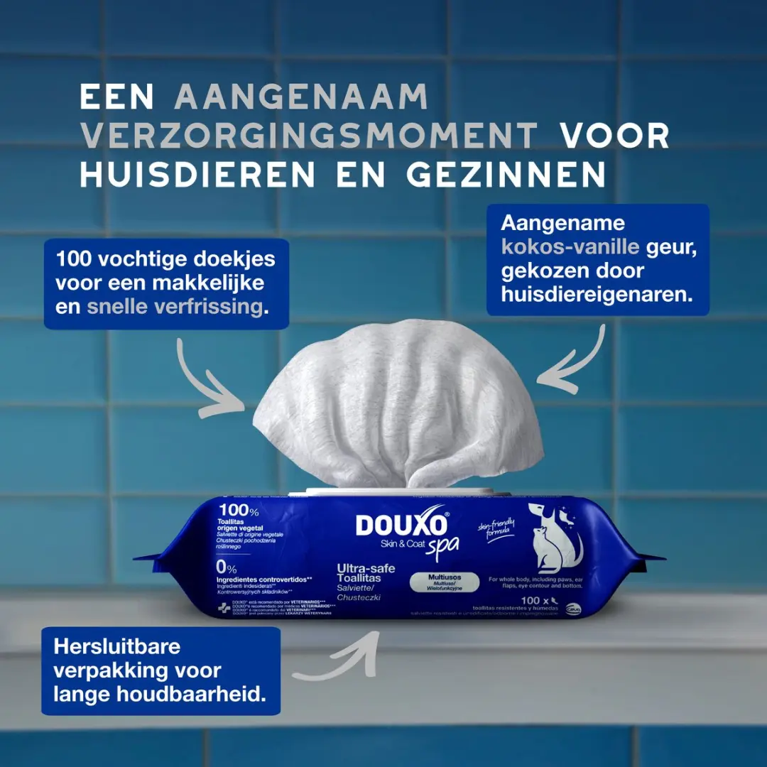 Douxo SPA Multifunctionele Doekjes 100 Stuks - afbeelding 3 van 6