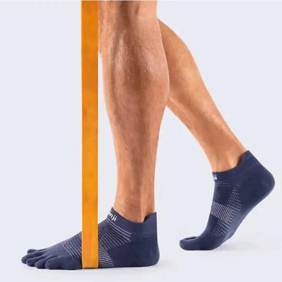INJINJI Run No-Show Coolmax Navy Teensokken - L - afbeelding 2 van 3