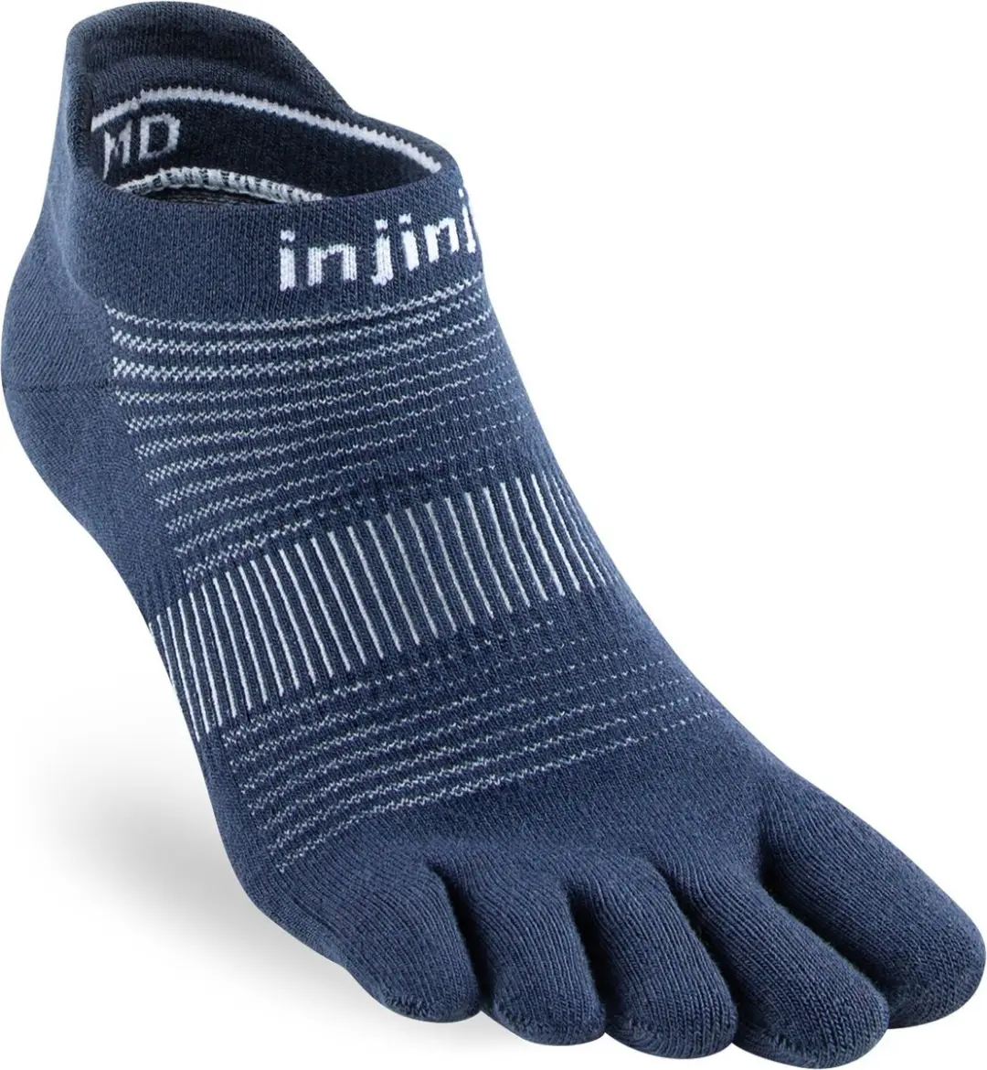 INJINJI Run No-Show Coolmax Navy Teensokken - L - afbeelding 3 van 3