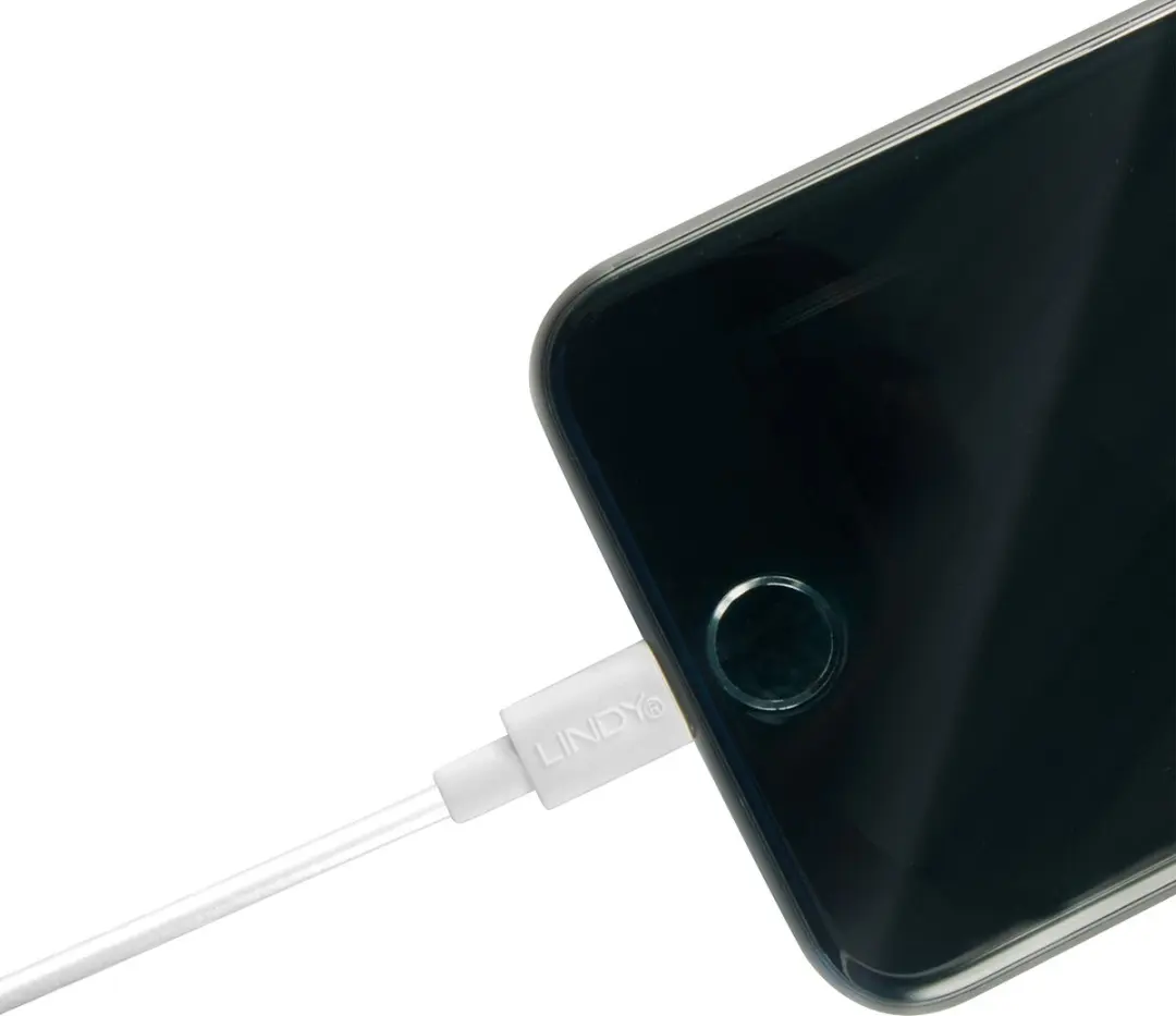 Lindy 31326 USB 2.0 Kabel - USB-A naar Lightning 1m - Wit - afbeelding 4 van 6