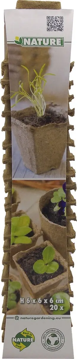Nature Biopot 6x6cm Stekpotjes - 20 Stuks - afbeelding 3 van 3