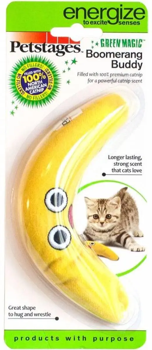 Petstages Groen Magic Boomerang Buddy - Multi