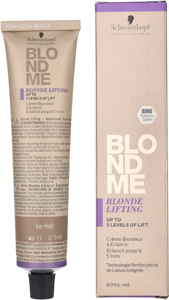 Schwarzkopf BlondMe Ice-Rise 60ml Permanent Haarkleuring - Bruin