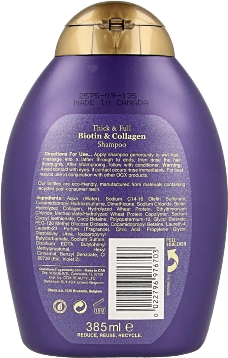 OGX Biotine & Collageen Shampoo 385ml
