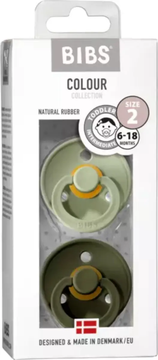 BIBS Fopspeen 2 Boy - Groen