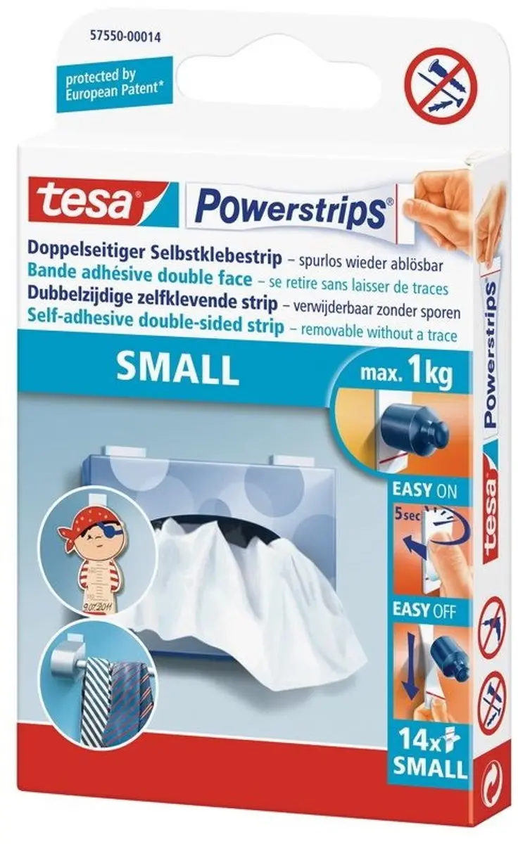 Tesa Powerstrips Dubbelzijdig - 14 Stuks - afbeelding 5 van 5