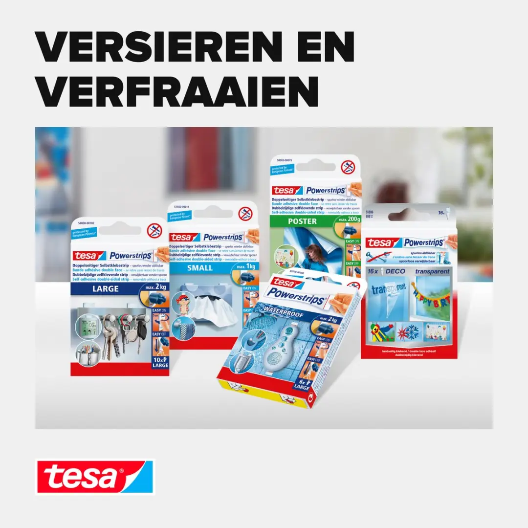 Tesa Powerstrips Dubbelzijdig - 14 Stuks - afbeelding 4 van 5