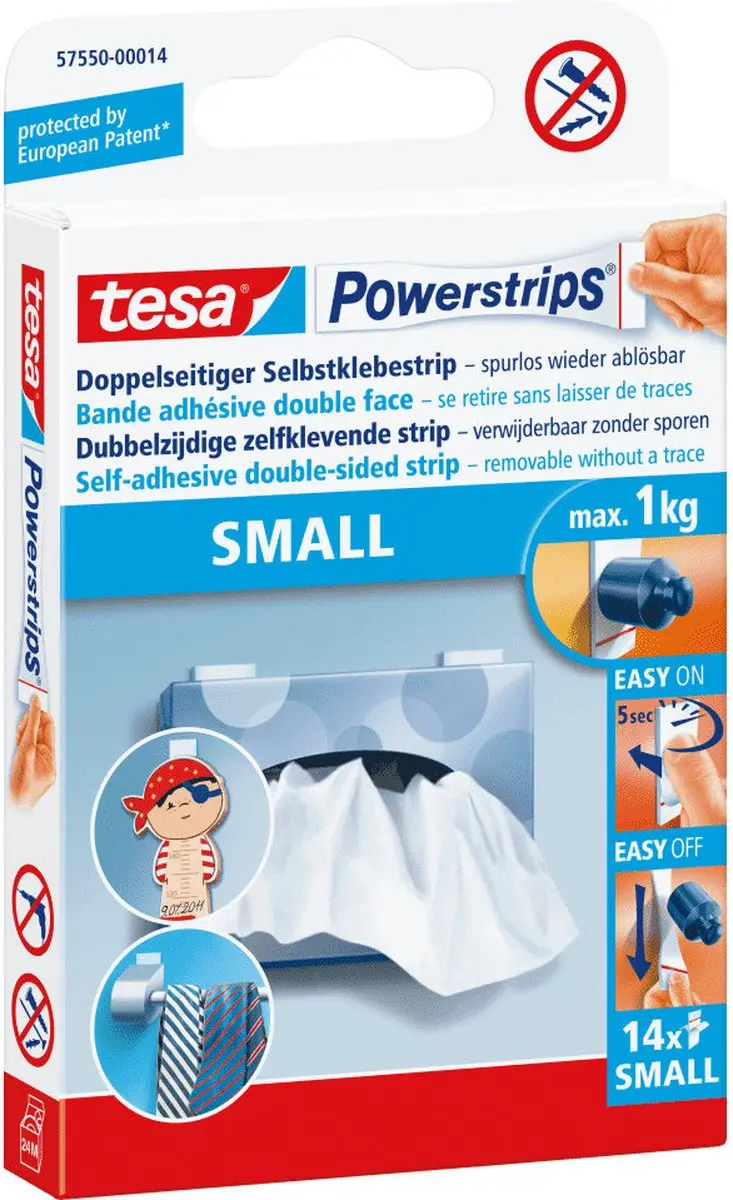 Tesa Powerstrips Dubbelzijdig